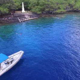 blue water close to a monument